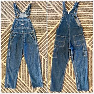 KEY Sz 6 Bib Medium Blue Denim Overalls Excellent Condition
